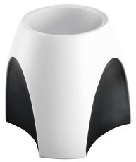 HAN Stifteköcher DELTA – eleganter Design-Stifteköcher in Premium-Qualität, weiß-schwarz, 1753-32